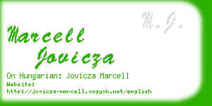 marcell jovicza business card